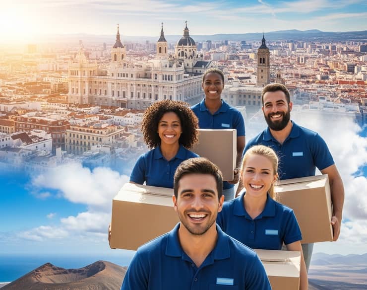 Traslado de enseres profesional de Madrid a Fuerteventura